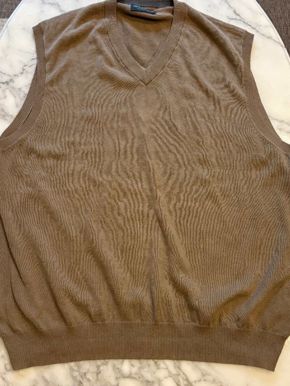 John Bartlett Consensus Brown Pullover Sweater Vest